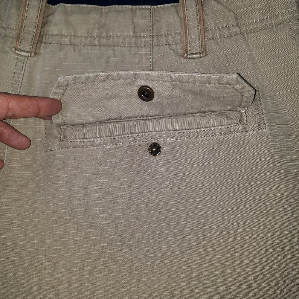Eddie Bauer EB20 Ripstop Heritage Cargo Pants Tan SZ 38x32